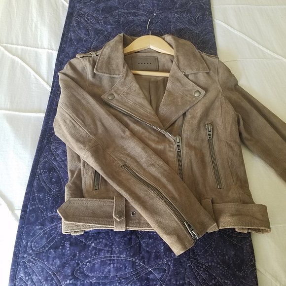 EUC Blank NYC suede jacket, Small, french taupe - Picture 4 of 8